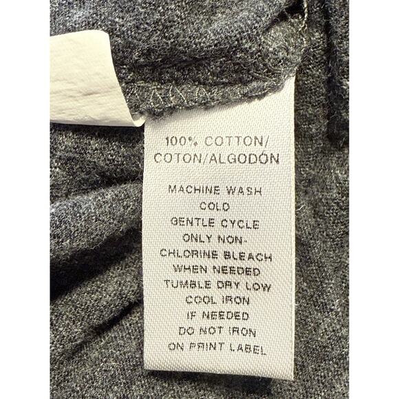 Ann Taylor Loft Cotton Scoop Neck Long Sleeves T-Shirt Heather Gray XS 86-27 - Picture 10 of 12